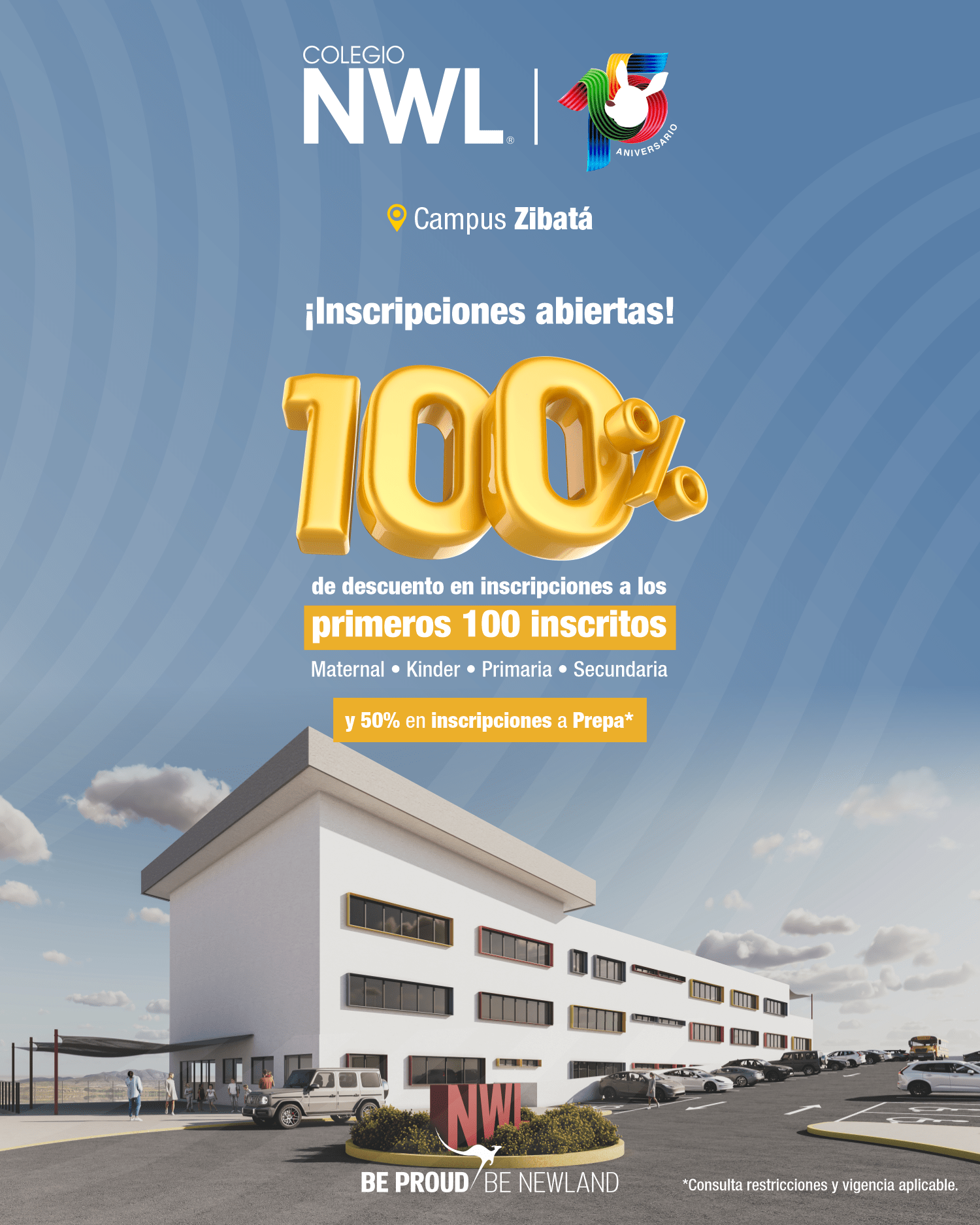NWL 100 - Colegio Newland Querétaro y San Miguel de Allende - Inscripciones Ciclo Escolar 2023-2024